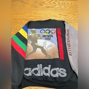 Vintage adidas Olympic Stockholm Helsinki 1956 rainbow Crewneck
